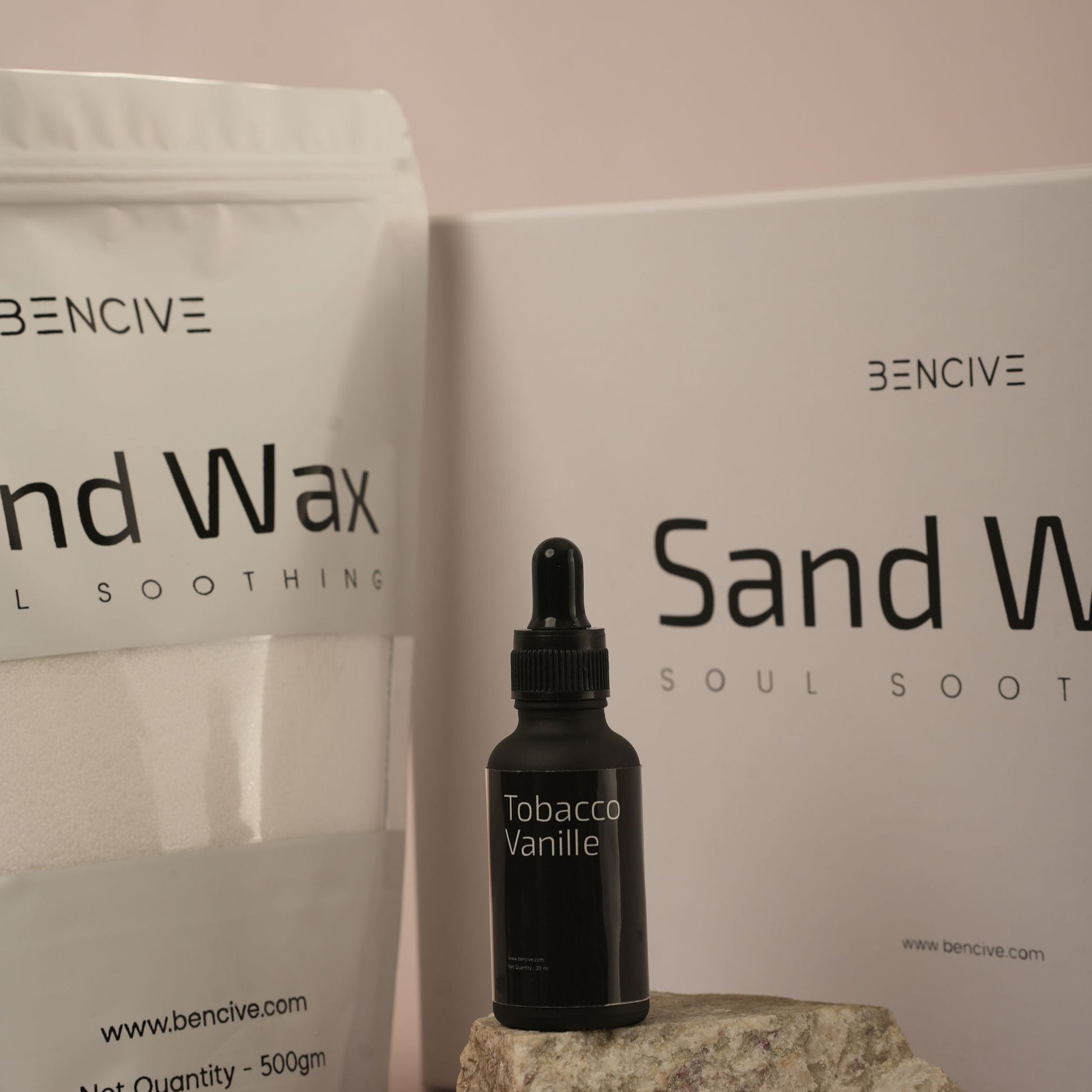 Sand wax + Fragrance oil (Tobacco Vanille)