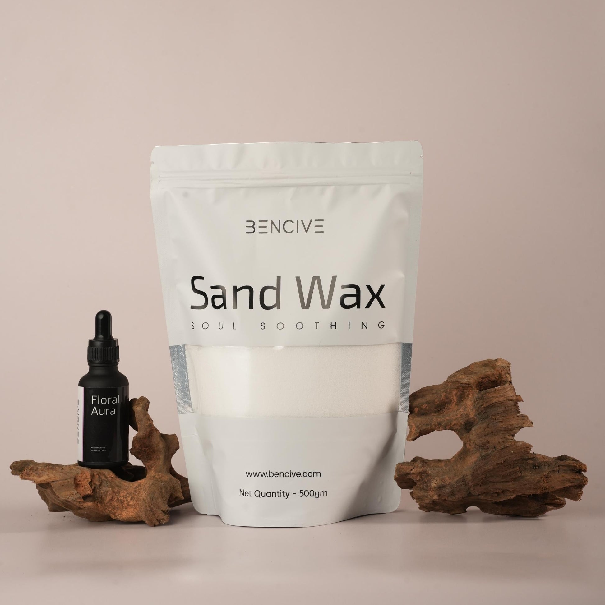 Sand wax + Fragrance oil (Floral Aura)