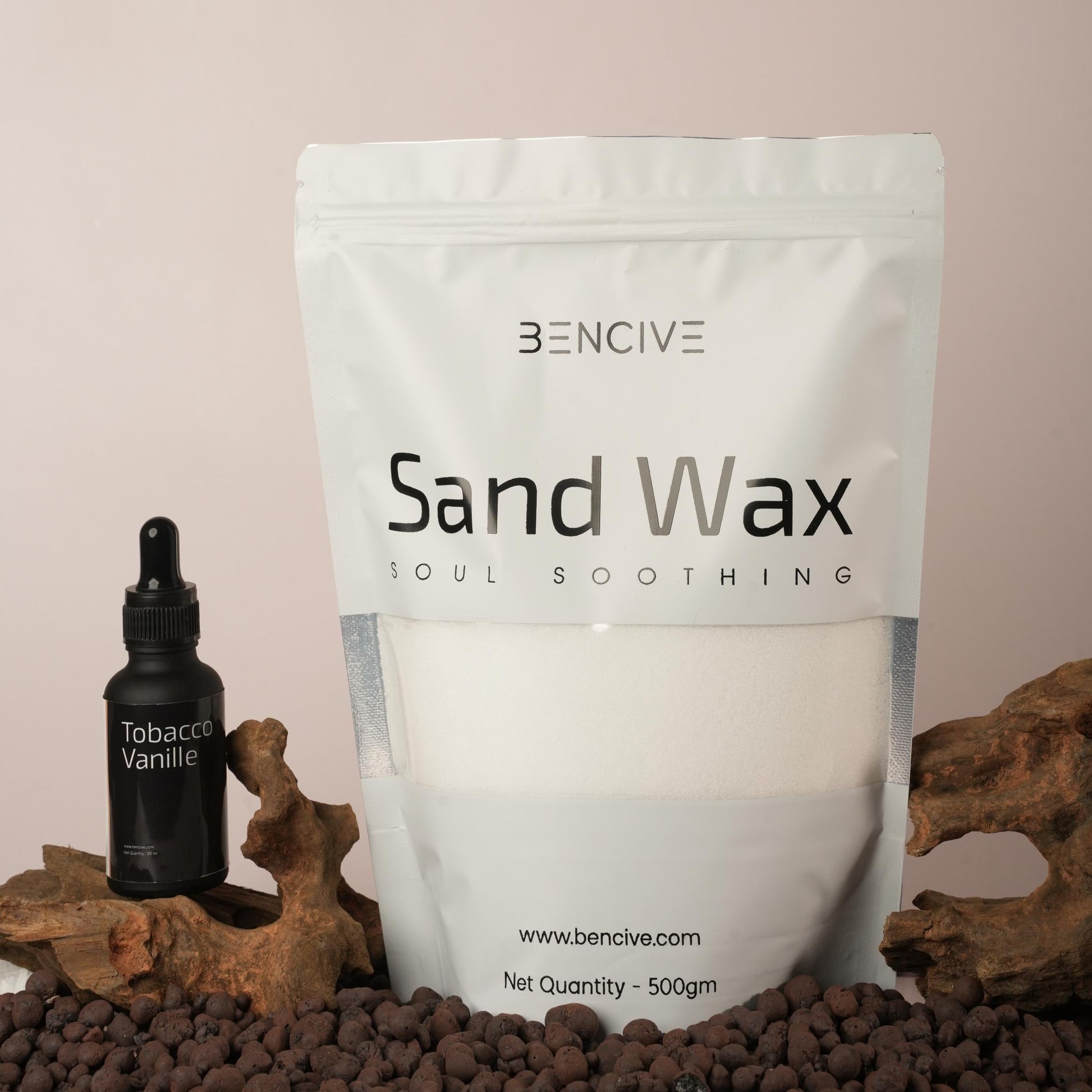 Sand wax + Fragrance oil (Tobacco Vanille)